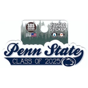 rugged sticker script Penn State Class of 2025